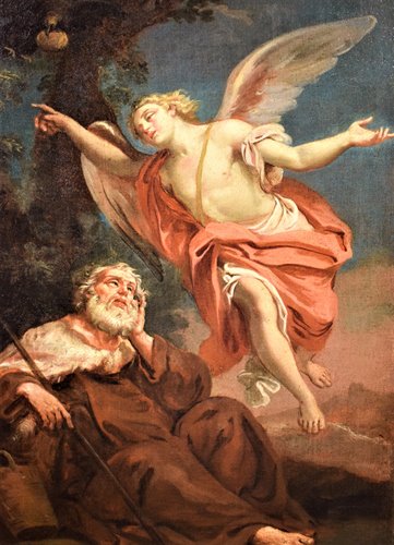 L'Angelo di Dio appare al Profeta Elia